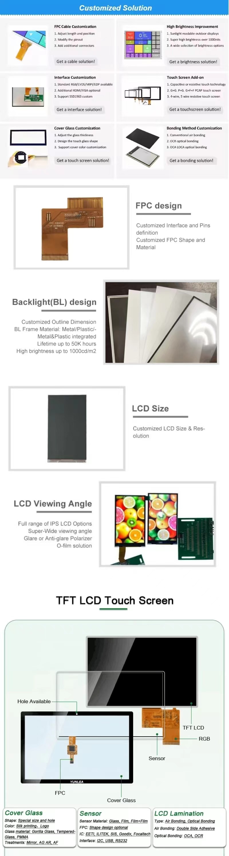 4.3 Touch Screen Display IPS Touch Display Transmissive With Captouch Screen