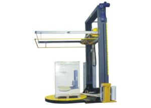 Buy cheap Pre - Stretch Turntable Semi Automatic Stretch Wrapper With PLC Control product