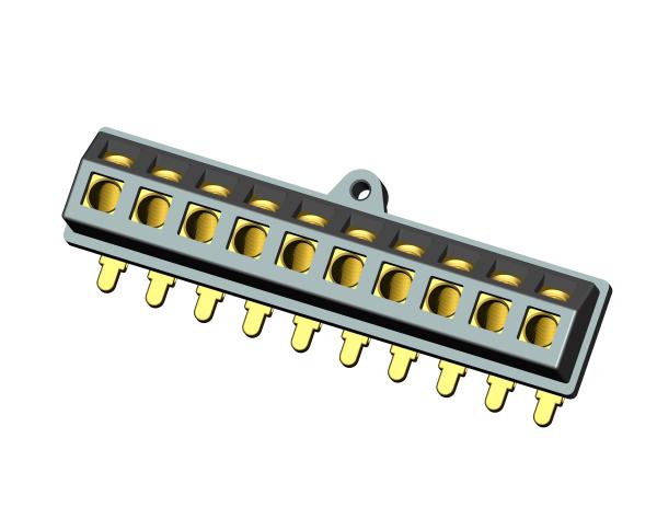 Quality Rectangle 10 Position Car Amplifier Terminal Block PCB Mount BT10-002B BT10-93A for sale