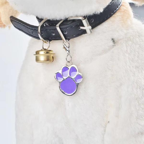 OEM / ODM Stainless Steel Pet Tags Paw Shape Dog Identity Tags