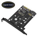 2 In 1 MSATA / M.2 NGFF SSD To Dual SATA3 Converter Adapter Card With Full