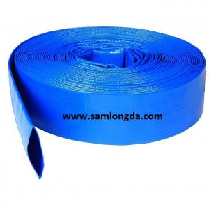 Buy cheap Agriculture PVC Layflat Hose for Irrigation & Water (3/4-12), with Camlock Coupling, blue colour product