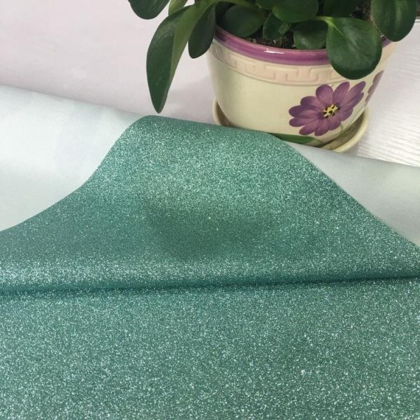 Quality PU Material  Glitter Wall Fabric Assorted Glamour Knitted Fabric Customized Color for sale