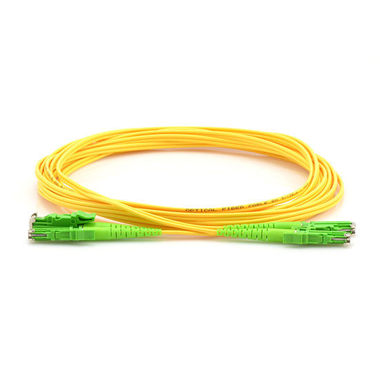 2.0mm Simplex Yellow Fiber Optic Patch Cord Single Mode G657A E2000 / APC