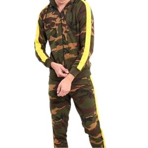 China Camouflage Style Mens Hoodie Tracksuit Set Sweatsuit With Private Label on sale
