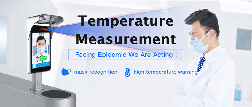 Touchless 300ms Linux Face Recognition Terminal Access Control Thermometer