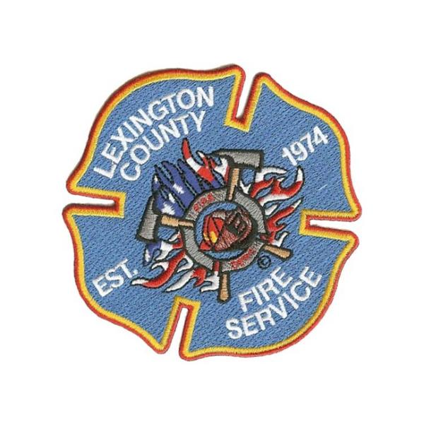 100% Embroidery Iron On Fireman Patch Workwear Police Shoulder Patches