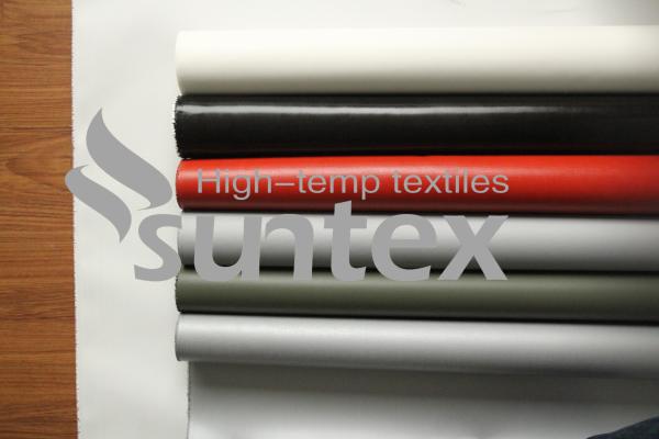 Quality Weatherproof High performance textiles Silicone coated glass fabrics for Insulation blankets, covers, mattress and pad for sale