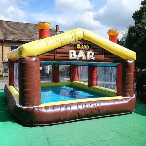 China Inflatable Pool Bar Multi-Person Leisure Bar Sofa Lounger Floating Inflatable Bar Pool on sale