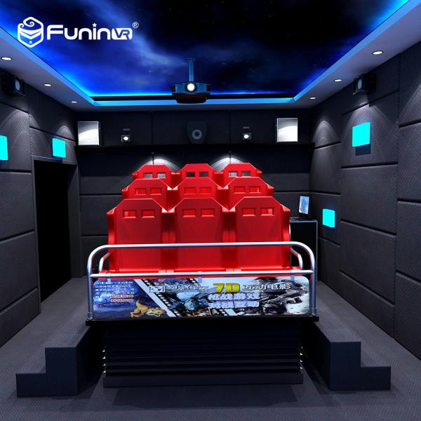 Quality Small Angle 7d Simulator Cinema , 7d Interactive Motion Theater FDA Approval for sale