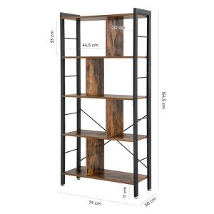 Home Office Bookshelf for Sale, Particleboard Bookshelf, Industrial Bookshelf,