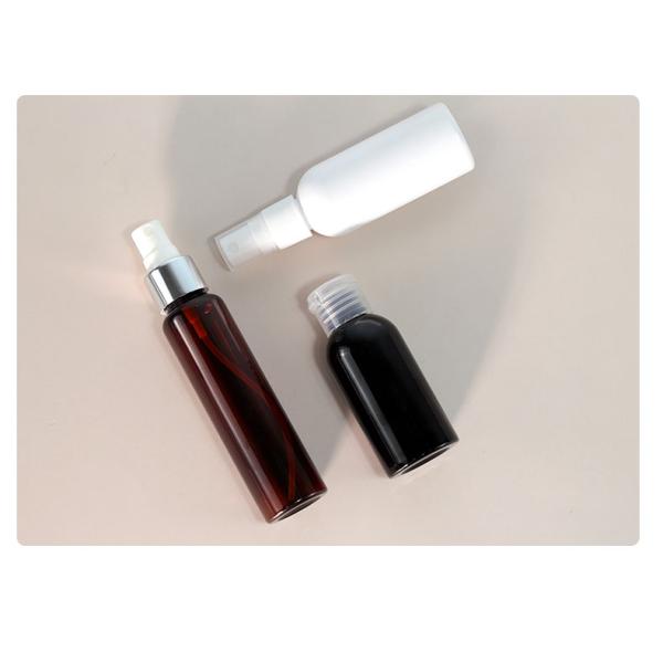 Plastic Brown Dropper Bottle 50ml 60ml PET Lotion Bottle For Cream