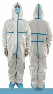 Antivirus Disposable Protective Coveralls Against Germs Lightweight Design
