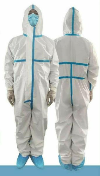 Quality Antivirus Disposable Protective Coveralls Against Germs Lightweight Design for sale