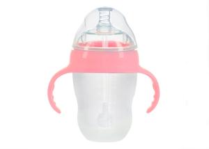 100% FDA Silicone Baby Milk Bottle LOGO Customized With Standard Mouth Size