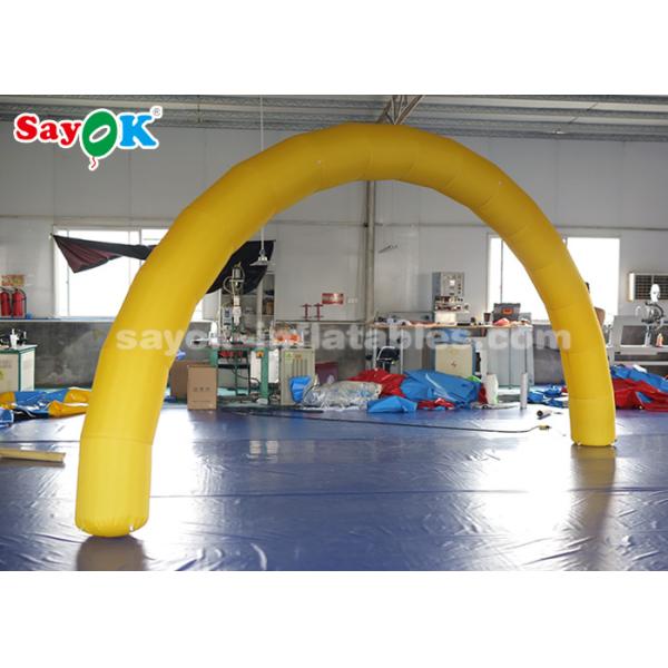 Inflatable Entrance Arch Yellow 6*3m Inflatable Arch With Air Blower For Event Advertisement