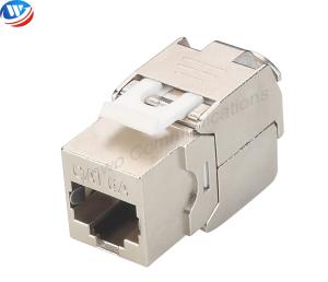 China Insulation Resistant CAT6A RJ45 Keystone Jack Shielded Toolless Keystone Jack on sale