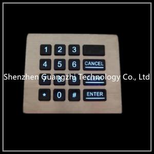 Buy cheap Vending Machine Backlit Numeric Keypad Customizable Layout Shake Proof product