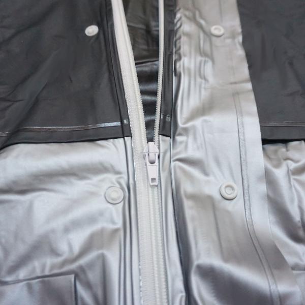 Silver Reflective Cycling Rain Jacket Coat Lightweight Breathable Reflective Raincoat With Hood