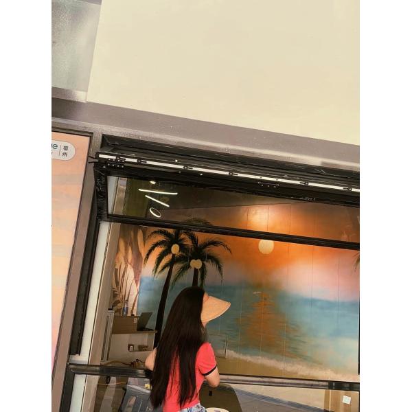 Garden Culinary Folding Window Connecting Indoor Counters to Outdoor Planter Box Herb Gardens