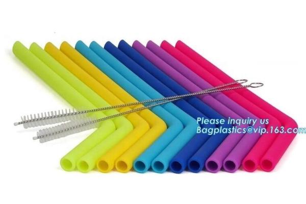 Quality reusable drinking straws individual wrapped drinking straws silicone funny drinking straws,BPA Free Soft Reusable Drinki for sale