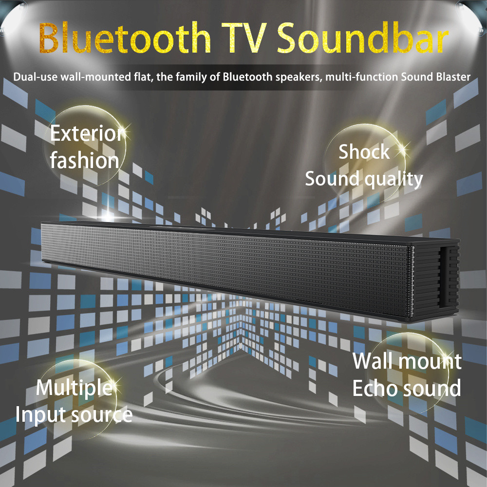Movie Sound Mode FM Radio Soundbar 20Hz-20kHz Frequency Response