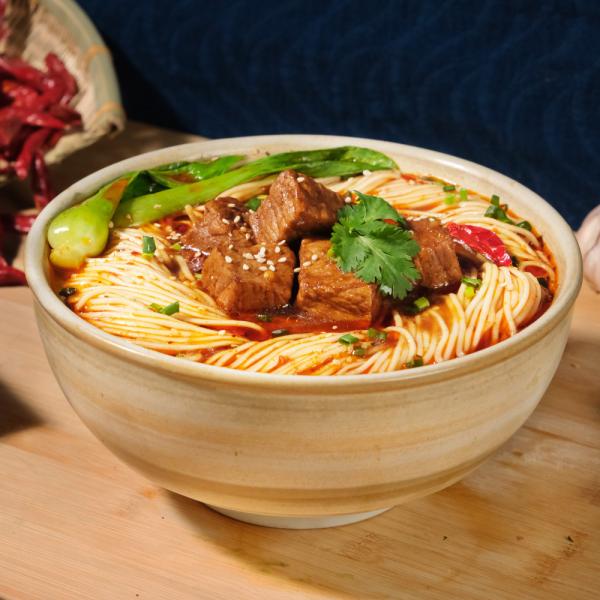 Quality Chongqing Xiaomian Chinese Braised Beef Noodles 206g Packaging for sale