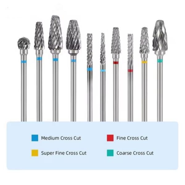Dental Lab Use Tungsten Carbide Burs 10pcs/Set Dental Carbide Drill Kit For Micromotor