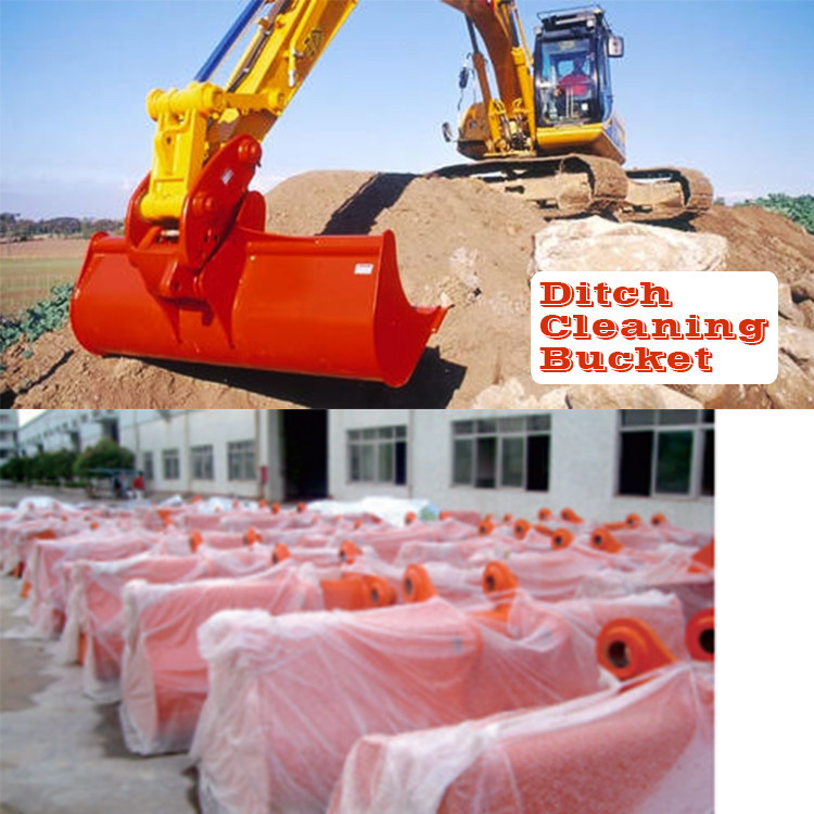10" Excavator Narrow Trenching Bucket , Trim Excavator Ditch Bucket