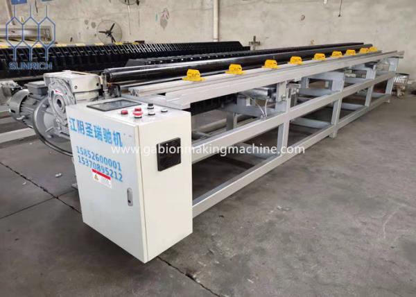 Quality Servo Motor Control With PLC Gabion Box Edge Wrapping Machine For Double Twist for sale