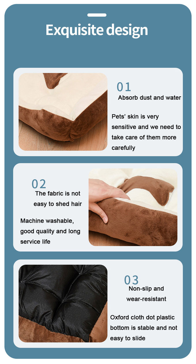 Non Slip Pet Calming Beds Kennel 110cm Breathable Cat Dog Nest Ventilated