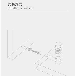 Diameter 11.5mm Black Screw Caps Cabinet Fittings For Flat Packed Furniture