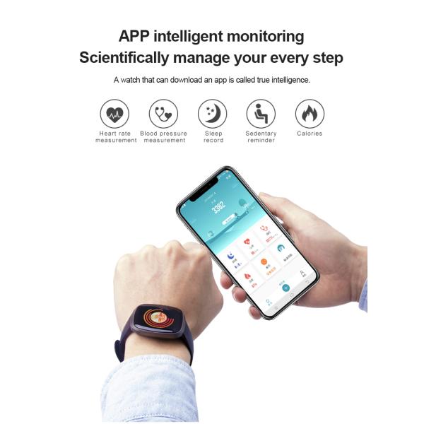 GT105 BLE Calling Smartwatch 170mA Battery Blood Pressure Wristwatch Bracelet Android Heart Rate apply to Apple