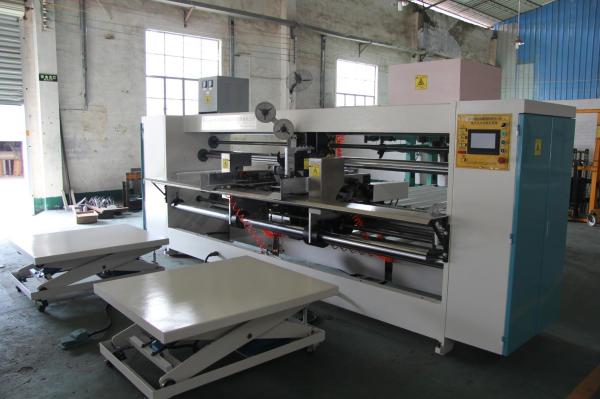 380V Semi Automatic Box Stitching Machine Double Servo Semi Auto Two Piece Joint