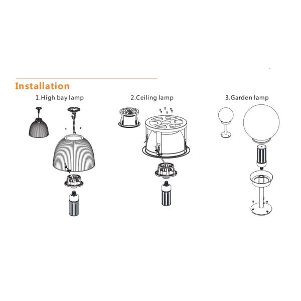 18W Corn Cob LED Light Bulbs 130LM/W 100 - 277V AC Type For Yard Lighting