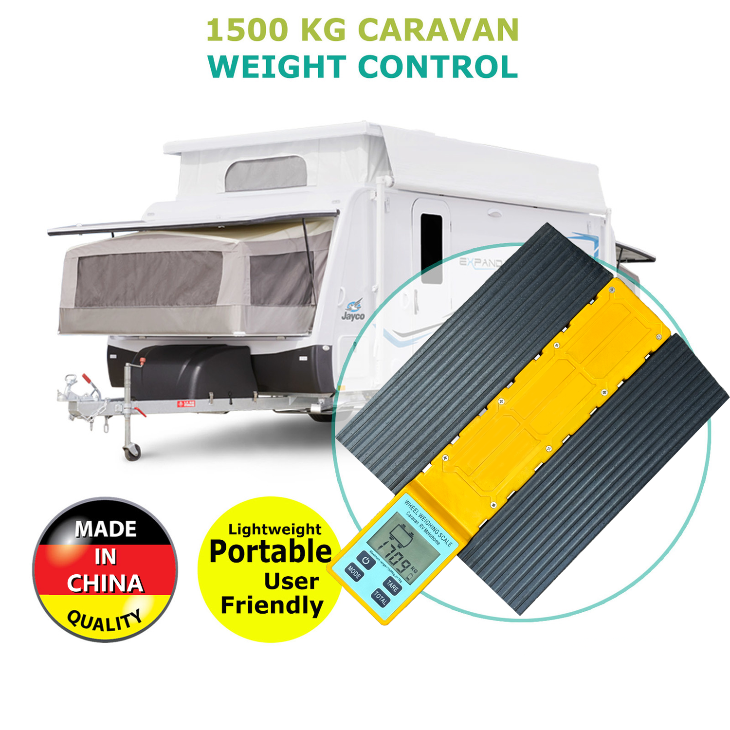 Digital Caravan Weight Control Scale High Precision Sensors Robust Build Ensuring Accurate Weight Data for Commercial