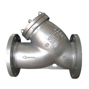 a216 wcb y type strainer flange end