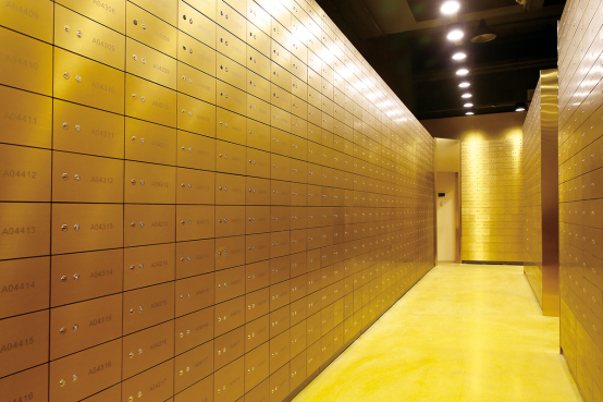 Stainless Steel Height 350mm Depth 500mm Vault Safe Box For Central Bank