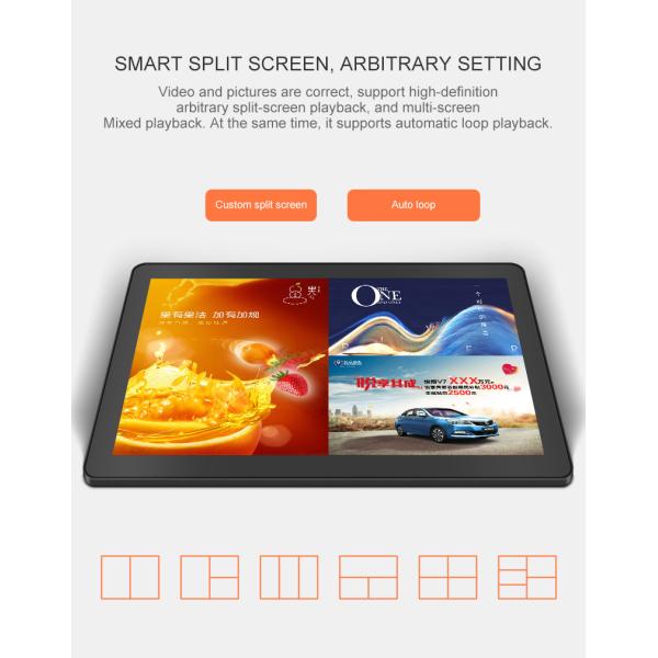 HD Computer Android Capacitance 55 Inch Wall Mounted Lcd Monitor Touch Screen