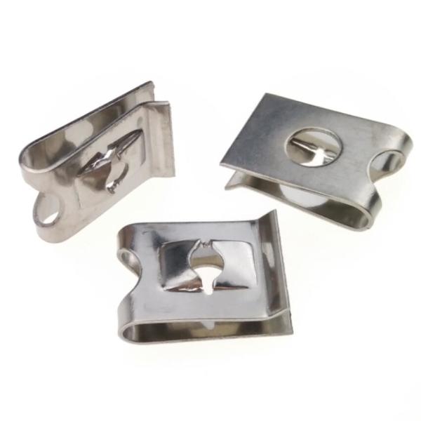 Quality Captive Panel Nickel Spring Steel Nuts For M3 Self Tapping Screws for sale