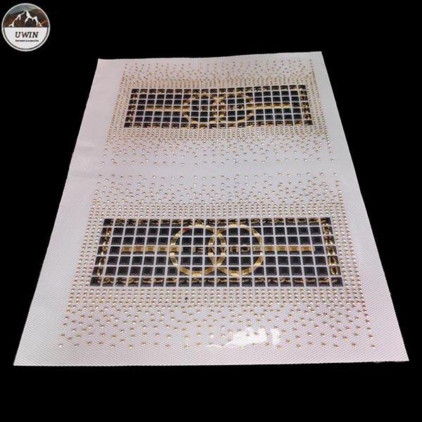 Quality Rhinestone Applique Custom Logo Patches , Handmade Custom Patches For Hats for sale