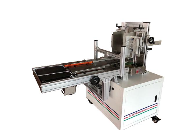 Quality Hardware Glue Saving 400L Per H Sticky Box Hot Melt Glue Sealing Machine for sale