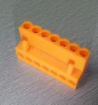 RD HT3.96K 3.96 pitch 2P-12P orange color 300V 10A plug in terminal block female