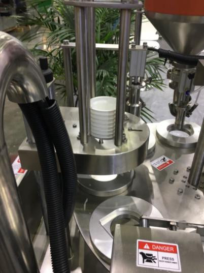 Automatic Rotary Tomato Chilli Sauce Cup Filling And Sealing Machine