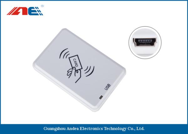 Quality Compact NFC RFID Reader Desktop Square NFC Card Reader Integrated Key Handling for sale