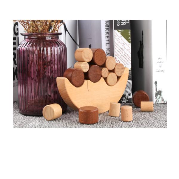Montessori Moon Small Wooden Building Blocks Target Beech Balance