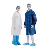80gsm Doctor Lab Coats , Disposable Polypropylene Lab Coat With Buttons