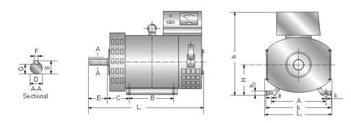 20Kw ST AC Electric Generator High Economy Goods 4 Pole Single Phase