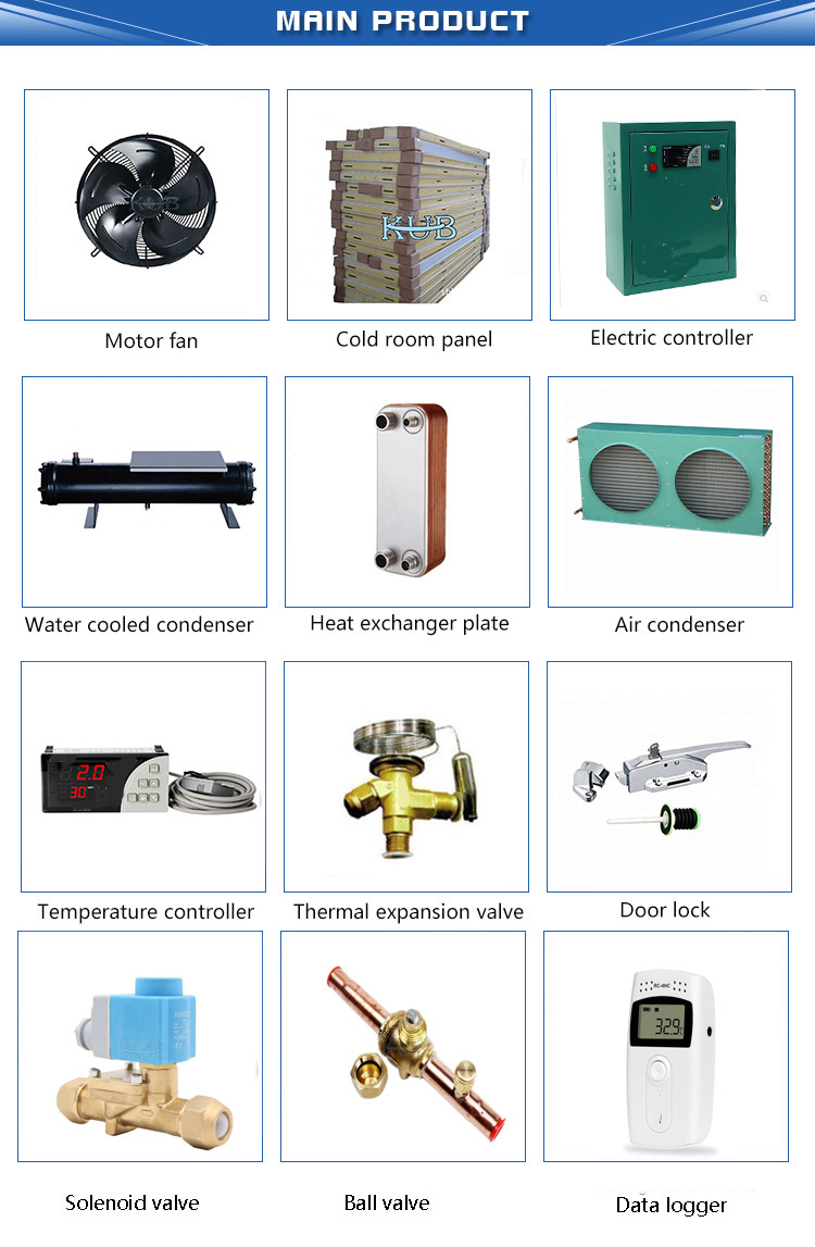 Semi Hermetic Refrigeration Condensing Unit Cooling System Piston Condensing Unit