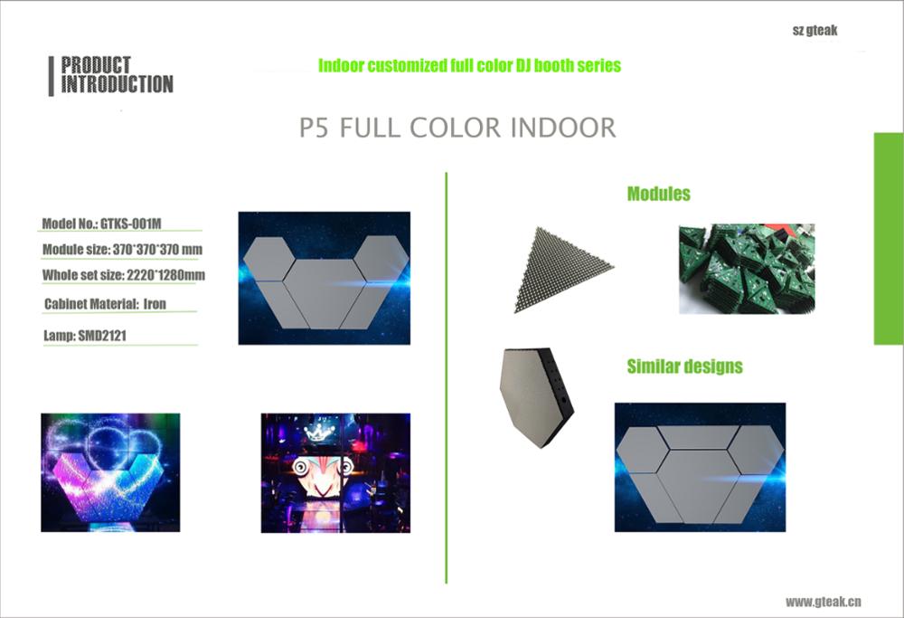 Mooncell led display control card led dj booth table